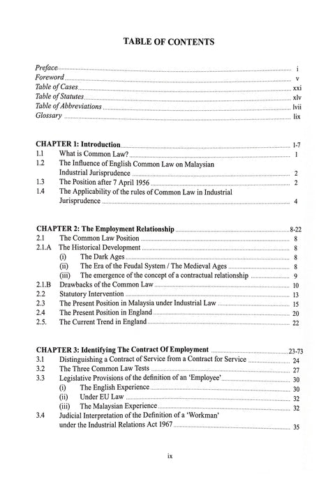 Contracts Of Employment & Malaysian Industrial Law 2nd Edition