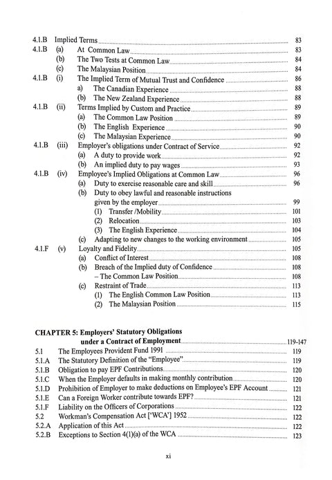 Contracts Of Employment & Malaysian Industrial Law 2nd Edition