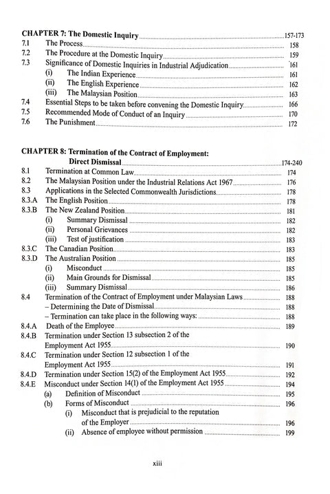 Contracts Of Employment & Malaysian Industrial Law 2nd Edition