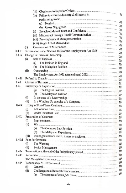 Contracts Of Employment & Malaysian Industrial Law 2nd Edition