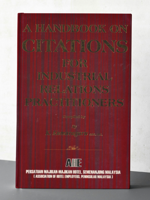 A handbook on citations for industrial relations practitioners by K. Kumaraguru