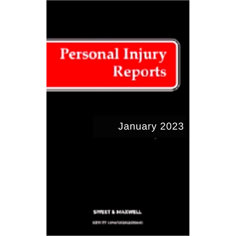 Personal Injury Reports 2023 Bound Volumes (PIR)