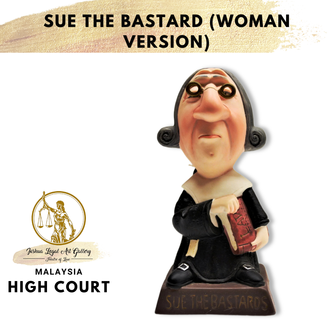 Buy Sue the Bastard, (Woman Version) Figurine Law Books Malaysia
