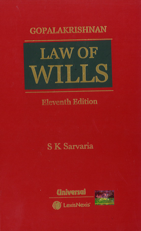 Law of Wills by Gopalakrishnan, 11th Edition | 2021