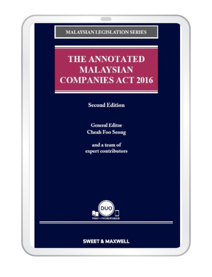 Buy The Annotated Malaysian Companies Act 2016, 2nd Edition (EBook
