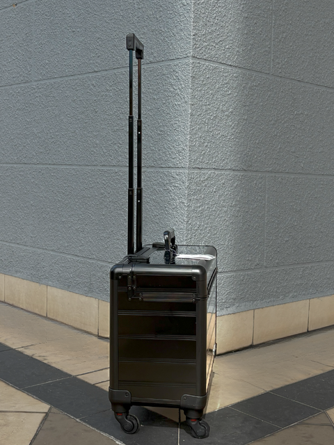 San Remo, Pilot Aluminium Trolley Bag (Black)