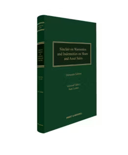 Sinclair on Warranties and Indemnities on Share and Asset Sales, 13th Edition by Jaan Larner | 2026*