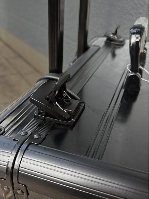 San Remo, Pilot Aluminium Trolley Bag (Black)