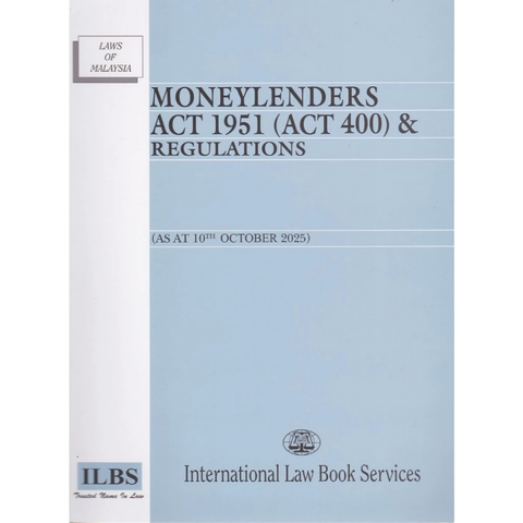 Moneylenders Act 1951 (Act 400) & Regulations [As At 10th October 2025]
