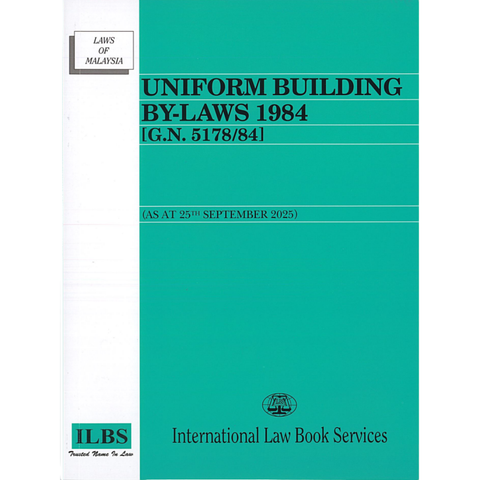 Uniform Building By-Laws 1984 [G.N. 5178/84] [As At 25th September 2025]
