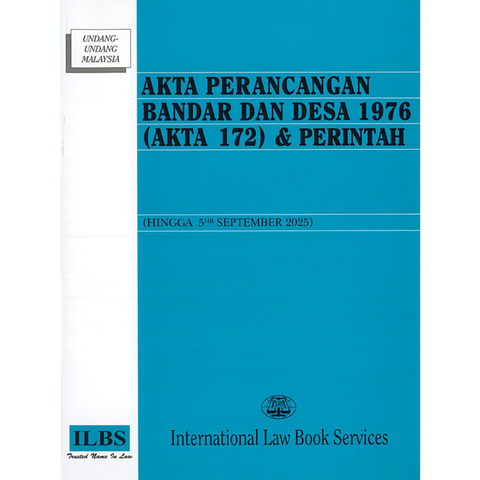 Akta Perancangan Bandar Dan Desa 1976 (Akta 172) & Perintah (Hingga 5hb September 2025)
