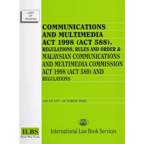 Communication And Multimedia Act 1998 (Act 588) (As At 10th October 2025)