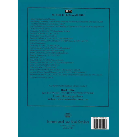 Dangerous Drugs Act 1952, Drug Dependants (Treatment & Rehabilitation) Act 1983, Regulations & Rules [As at 05.08.2025]