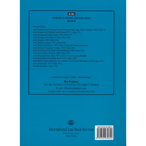 Undang-Undang Am Malaysia Jilid II (Hingga 5hb November 2024)