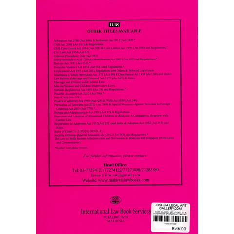 Age of Majority Act 1971 (Act 21) & Guardianship Of Infants Act 1961 (Act 351) [As at 5th February 2025]