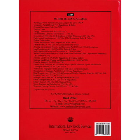 Environmental Quality Act 1974 (Act 127) Regulations, Rules & Orders [As At 1st November 2025]