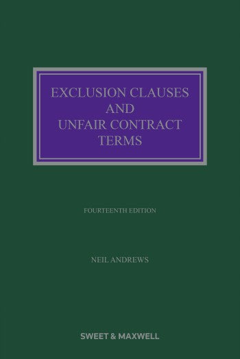 Exclusion Clauses and Unfair Contract Terms, 14th Edition | 2025*