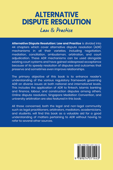 Alternative Dispute Resolution Law & Practice | 2020