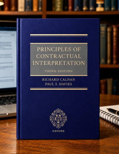 Principles of Contractual Interpretation, 3rd Edition by Richard Calnan | 2026