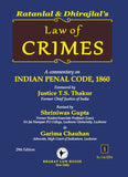 Law of CRIMES by RATANLAL & DHIRAJLAL (Set of 3 Vols.) – 29th Edition | 2023 *