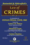 Law of CRIMES by RATANLAL & DHIRAJLAL (Set of 3 Vols.) – 29th Edition | 2023 *