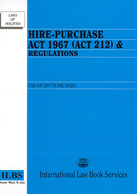 Hire-Purchase Act 1967 (Act 212) & Regulations [As At 20th June 2026]