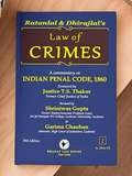Law of CRIMES by RATANLAL & DHIRAJLAL (Set of 3 Vols.) – 29th Edition | 2023 *