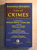 Law of CRIMES by RATANLAL & DHIRAJLAL (Set of 3 Vols.) – 29th Edition | 2023 *