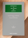 Bowstead & Reynolds on Agency, 22nd Edition With 2nd Supplement | 2022 *