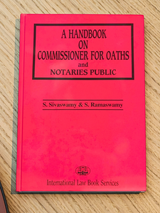 A Handbook on Commissioner for Oaths and Notaries Public