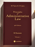 Principles of Administrative Law 9th Edition 2021 by M P Jain