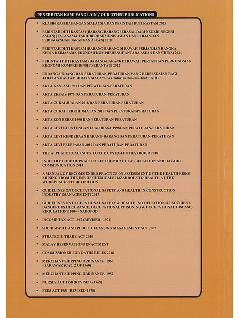 Lembaga Реmbangunan Industri Pembinaan Malaysia Act 1994 and Regulations