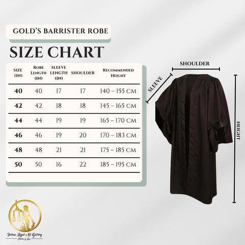 Gold's Barrister Robe | Ready Stock