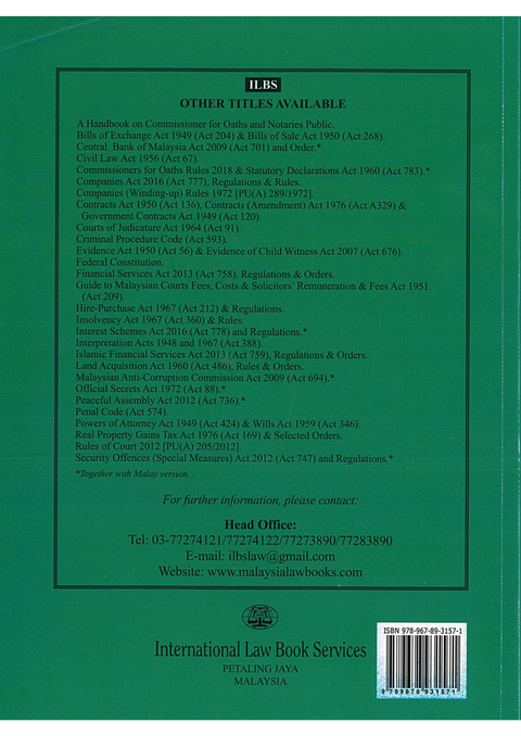Stamp Act 1949 (Act 378) & Selected Rules [As At 25th July 2026]