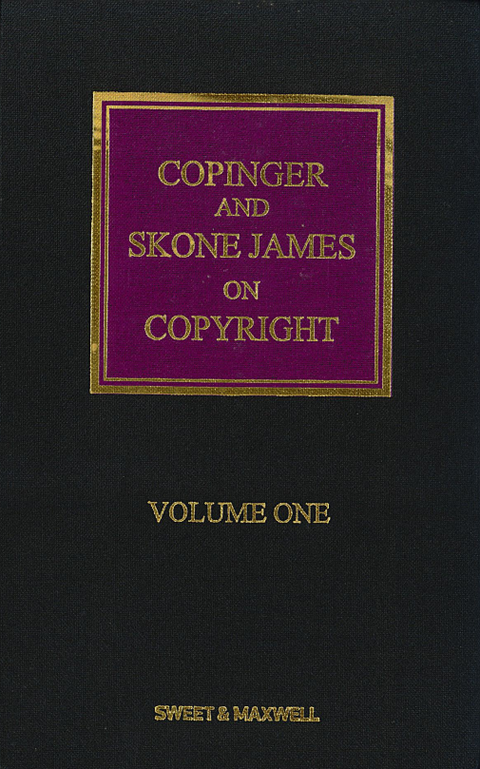 Copinger and Skone James on Copyright 17th edition (2 volume set)