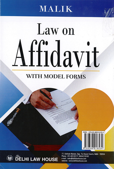 Maliks: Law On Affidavits with Model Forms