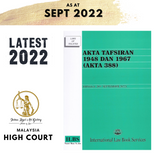 Akta Tafsiran 1948 Dan 1967 (Akta 388) (Hingga 20hb September 2022)