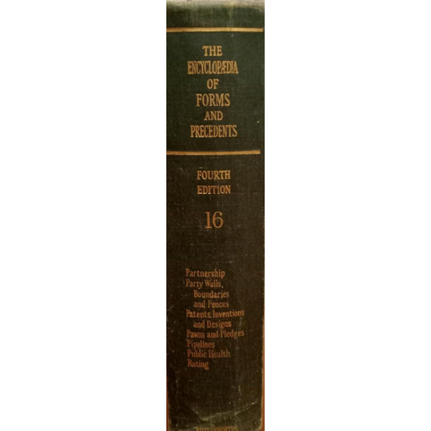 The Encyclopedia Of Forms And Precedents (Fourth Edition)