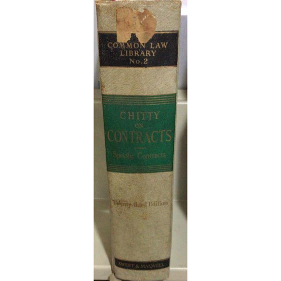 Chitty on Contracts Specific Relief, 23rd Edition