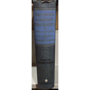 Palmer's Company Precedents, 16th Edition