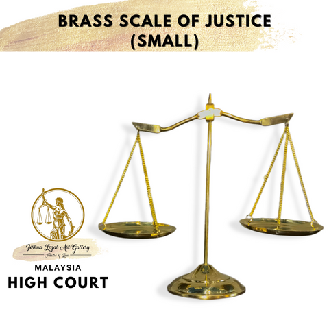 Brass Scale of Justice (Small Size) - Elegant Legal Decor