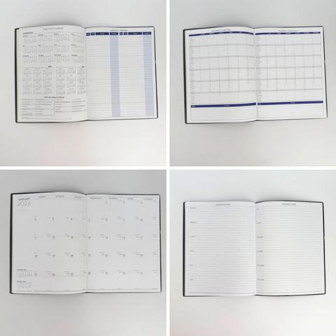 2026 Executive Planner – A4 Size Corporate Calendar and Diary with Yearly and Monthly Planning Columns, Suitable for Desk or Table