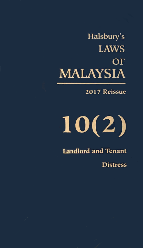 Halsbury’s Laws Of Malaysia, 2020 Reissue – Vol. 10 (2)