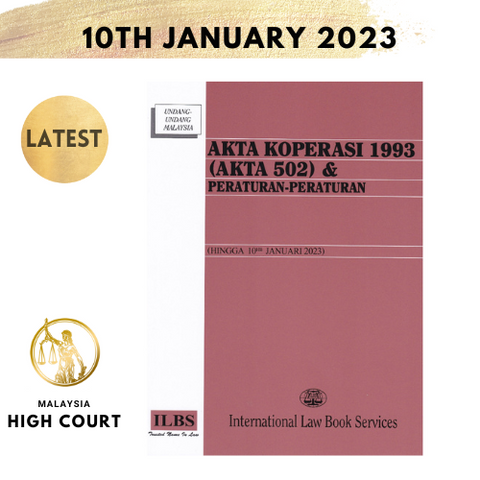 Akta Koperasi 1993 (Akta 502) & Peraturan-Peraturan (Hingga 10hb Januari 2023)