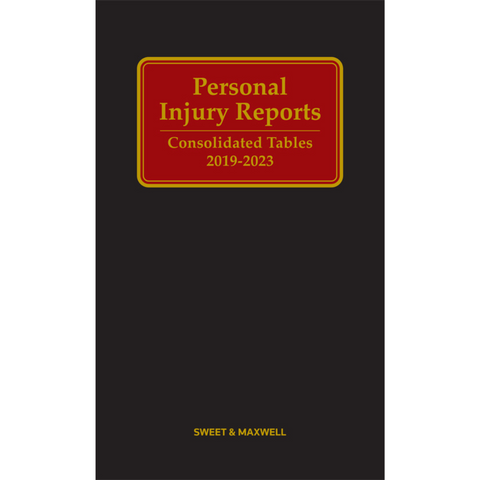 Personal Injury Reports (Consolidated Tables 2019–2023)