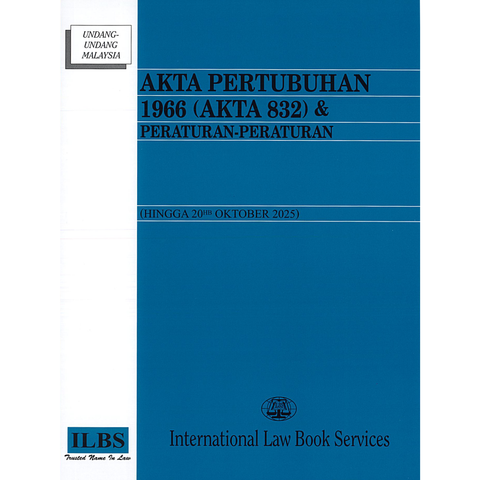 Akta Pertubuhan 1966 (Akta 832) & Peraturan-Peraturan (Hingga 20hb Oktober 2025)