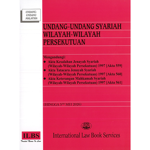 Undang-Undang Syariah Wilayah-Wilayah Persekutuan (Hingga 5hb Mei 2026)