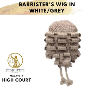 Barrister's Wig in White/Grey 2023 In stock