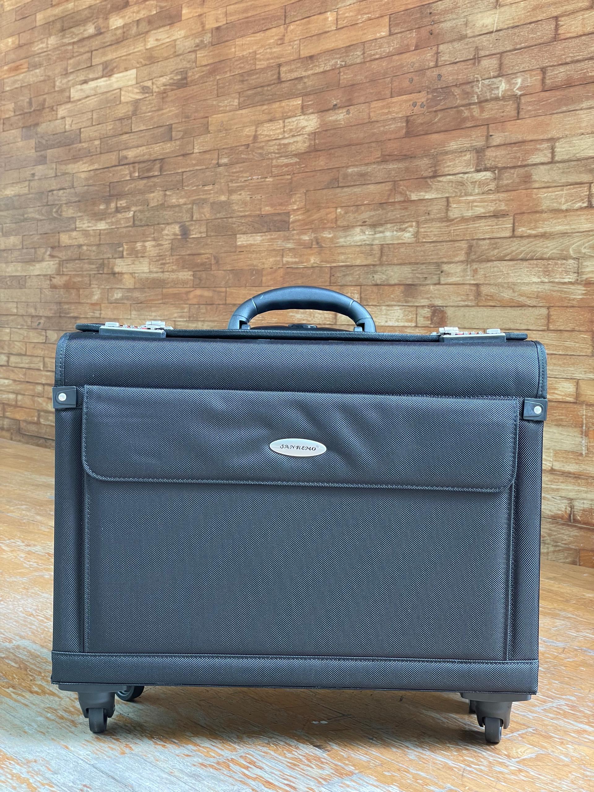 Buy San Remo Nylon Four Wheeled Trolley Bag Law Books Malaysia