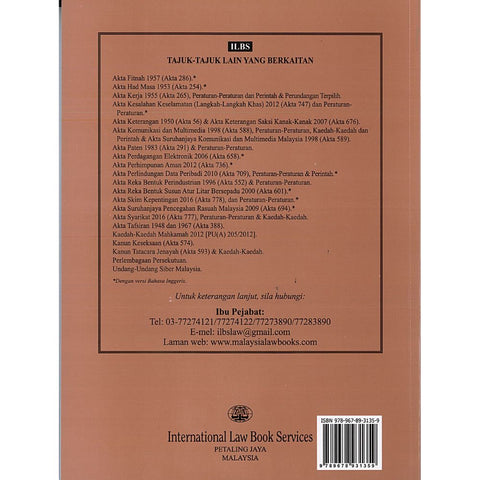 Akta Hak Cipta 1987 (Akta 332), Peraturan-Peraturan & Perintah-Perintah (Hingga 15hb Mac 2026)